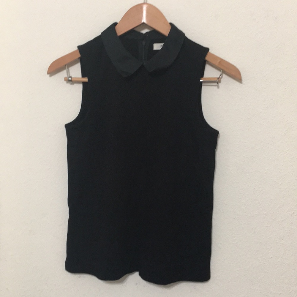 Madewell XS black collared top